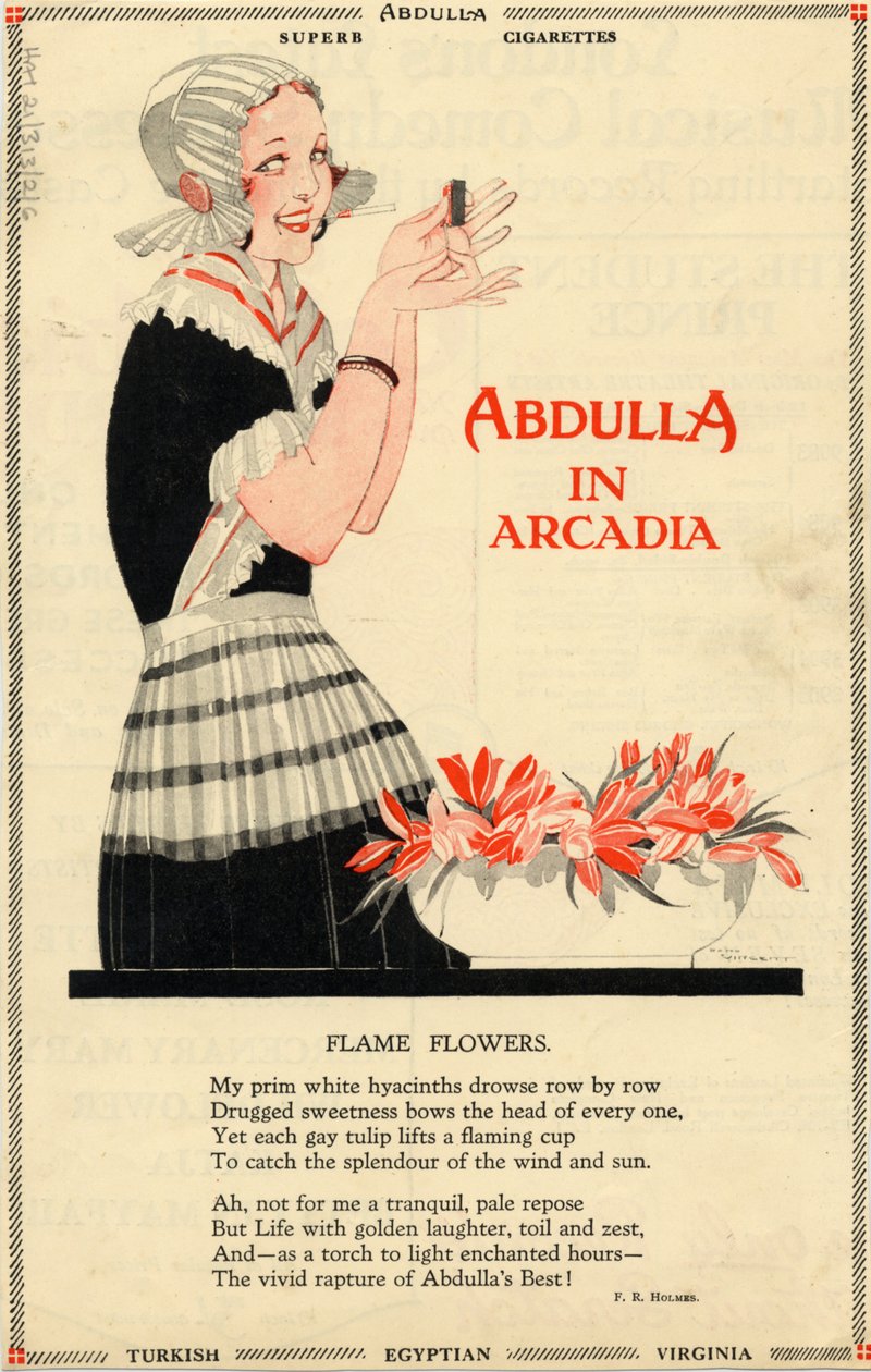 Papierosy Abdulli, lata 20. autorstwa Georges Barbier