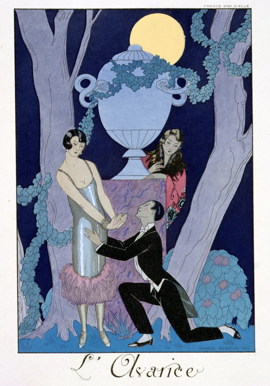 Chciwość autorstwa Georges Barbier