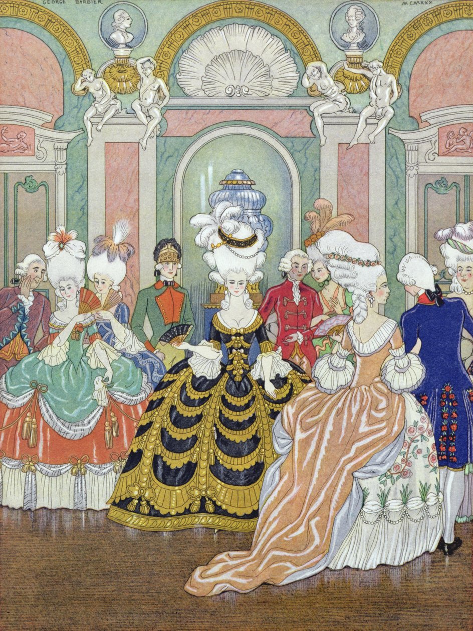 Scena balowa, ilustracja z „Les Liaisons Dangereuses” Pierre