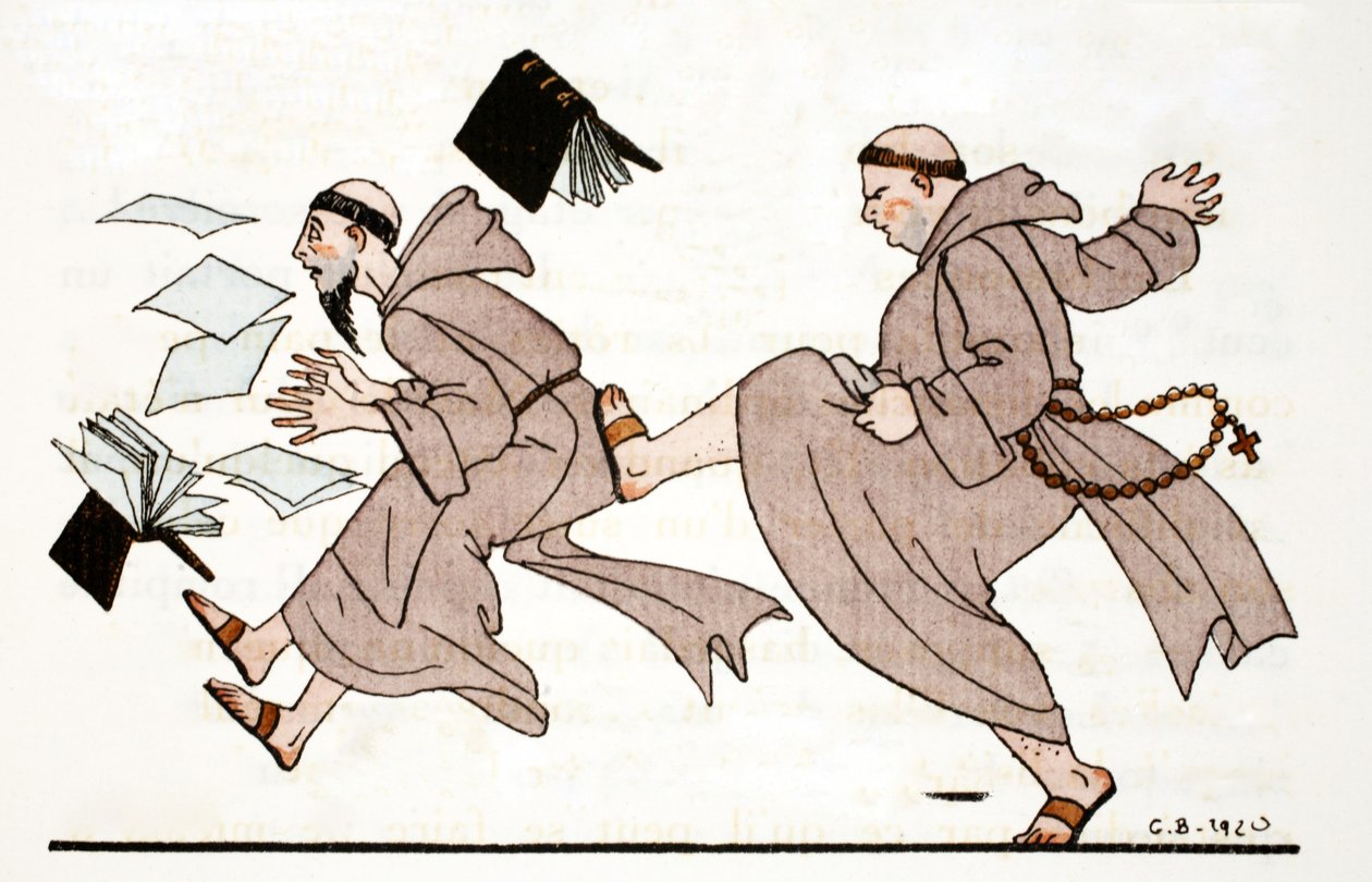 Ścigany przez opata autorstwa Georges Barbier