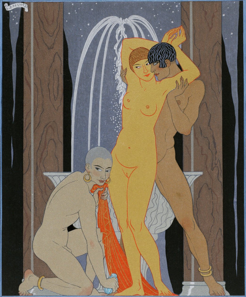Clodia, Nieskromna Matrona (Clodia, Nieskromna Matrona) autorstwa Georges Barbier