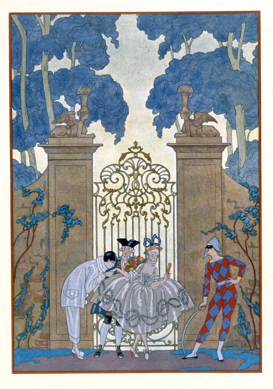 Orlik, ilustracja do „Fetes Galantes” Paula Verlaine