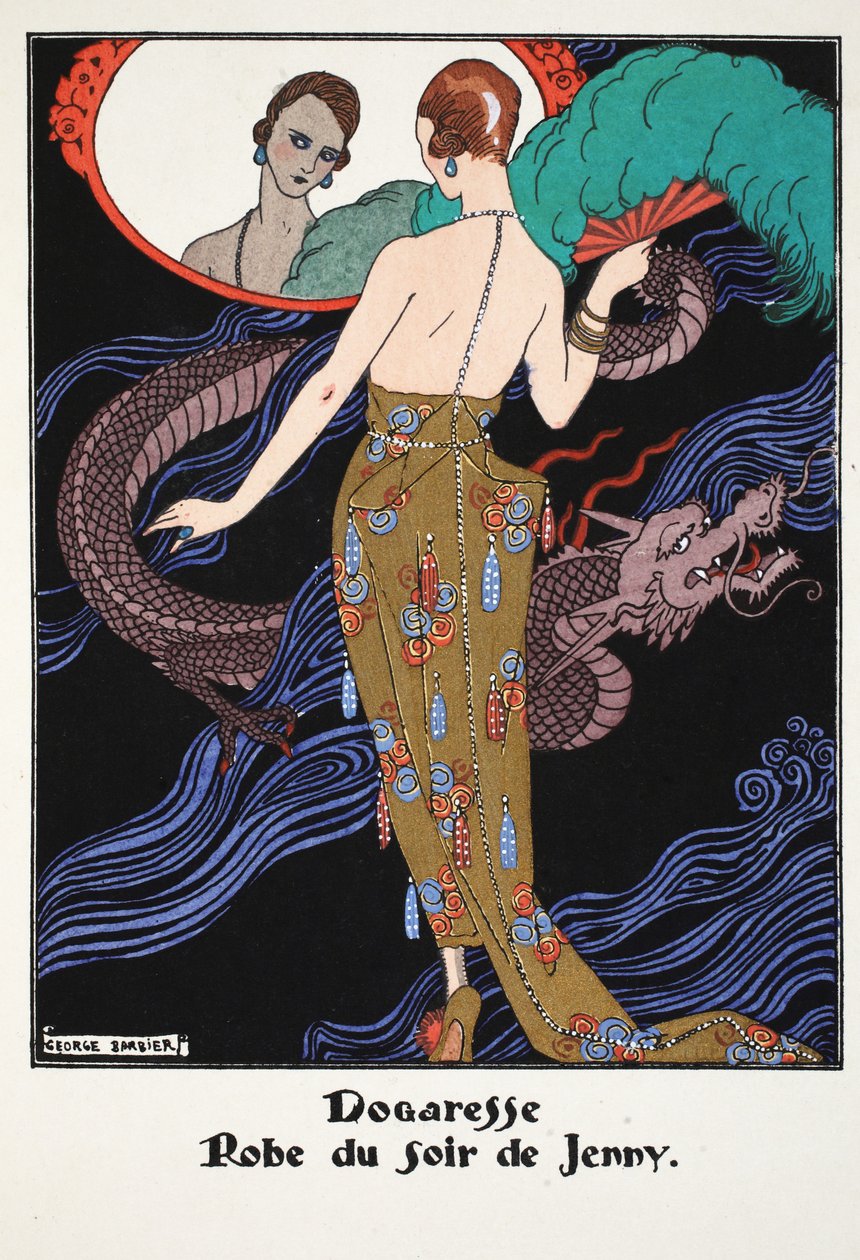 Dogaresse - suknia wieczorowa Jenny autorstwa Georges Barbier