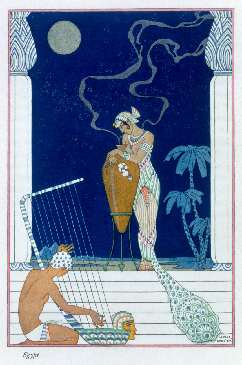 „Egipt”, 1912 autorstwa Georges Barbier