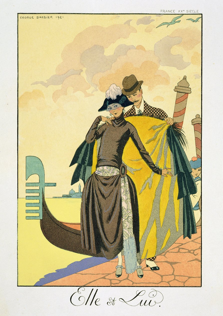 Ona i on autorstwa Georges Barbier