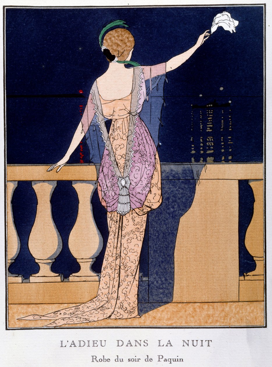 Pożegnanie w nocy autorstwa Georges Barbier
