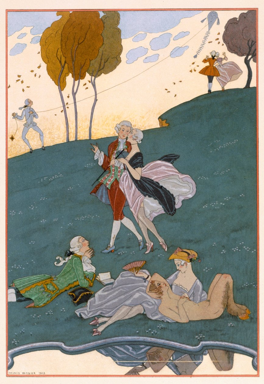 Fetes Galantes, ilustracja do „Fetes Galantes” Paula Verlaine