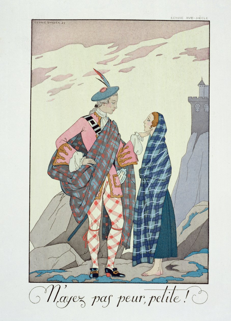 Nie bój się, maleńka! 1922 (odbitka w pochoirze) autorstwa Georges Barbier