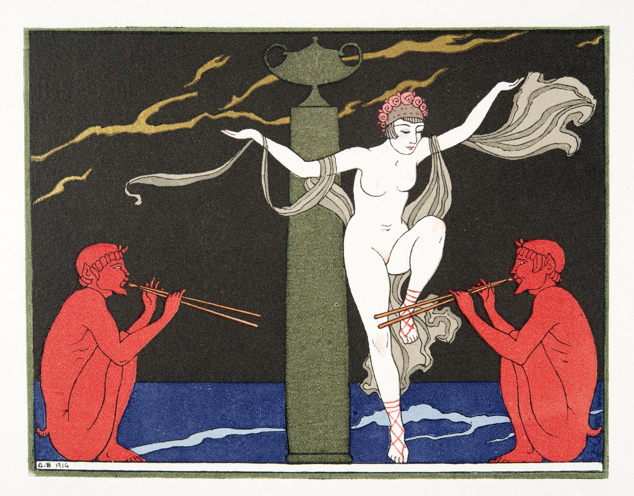Ilustracja z Les Chansons de Bilitis autorstwa Pierre