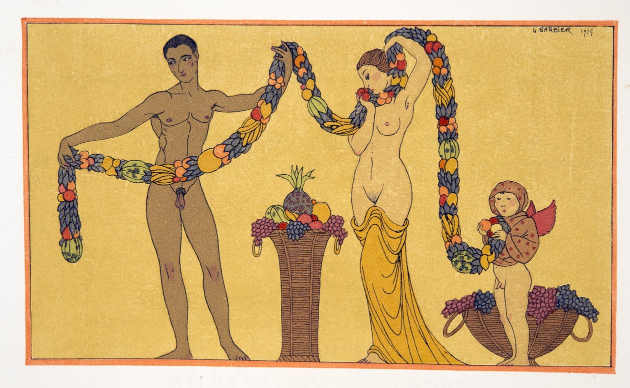 Ilustracja z Les Chansons de Bilitis autorstwa Pierre