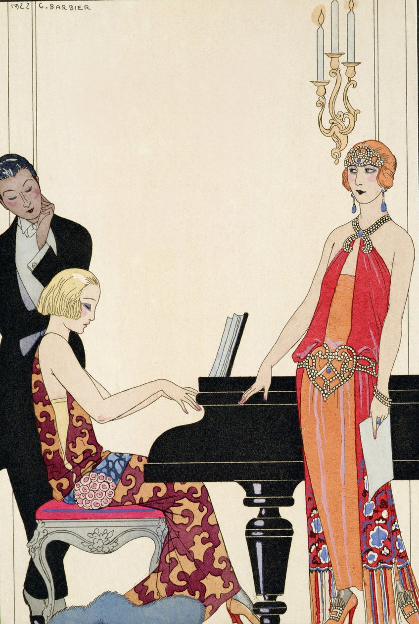 Inkantacja, ilustracja do „Gazette du Bon Ton” autorstwa Georges Barbier