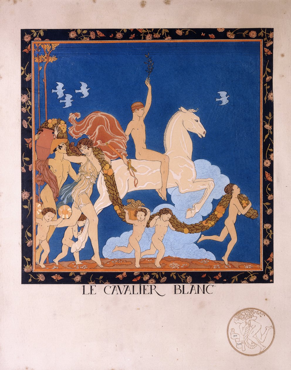 Biały Jeździec autorstwa Georges Barbier
