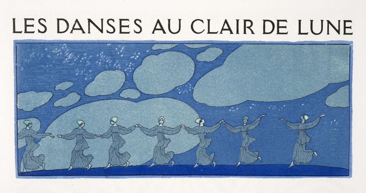 Moonlight Dances, ilustracja z Les Chansons de Bilitis autorstwa Pierre