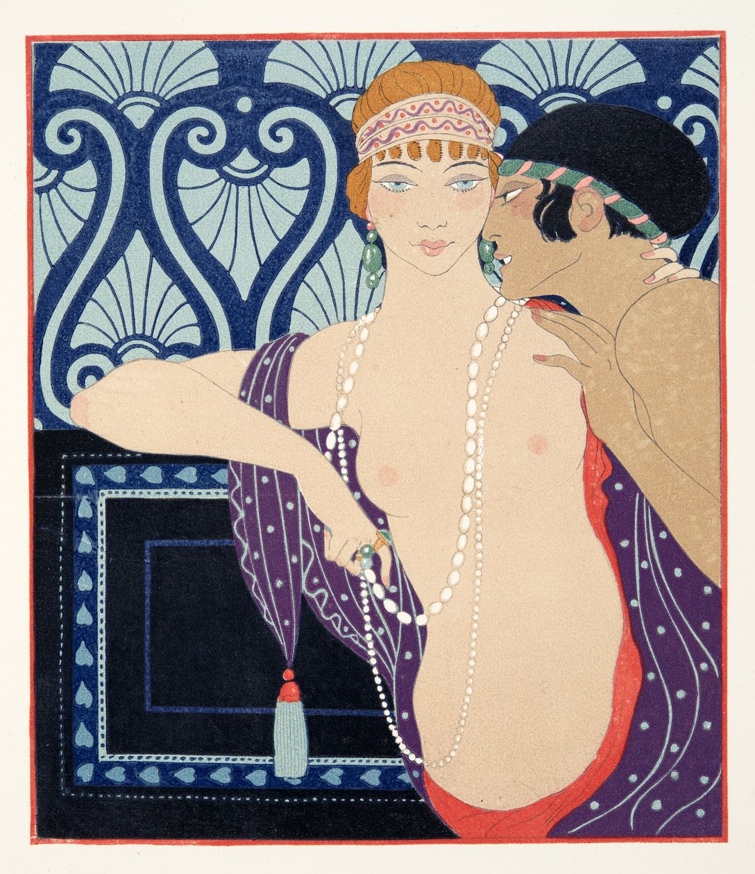 The Three Beauties of Mnasidika, ilustracja z Les Chansons de Bilitis autorstwa Pierre