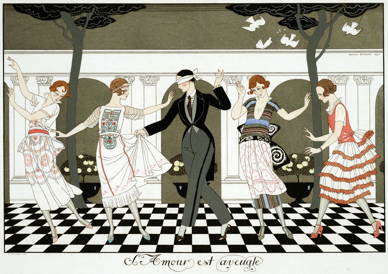 Miłość jest ślepa autorstwa Georges Barbier