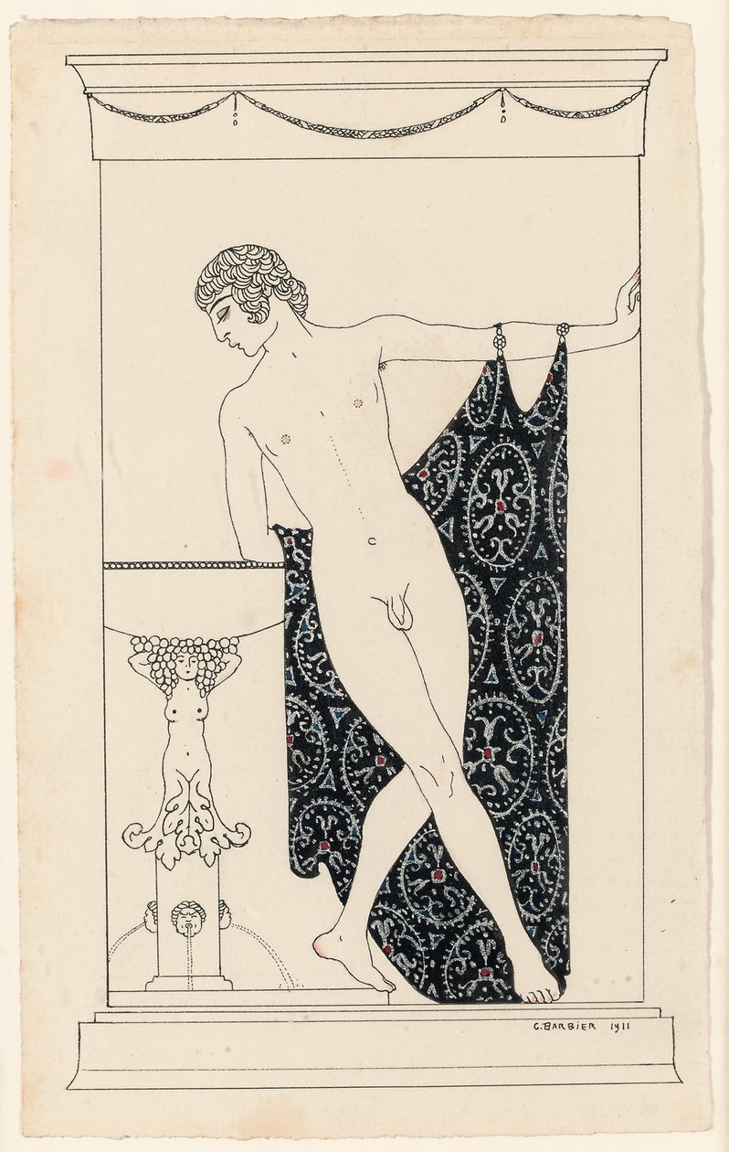 Niżyński w „Narcyzach” autorstwa Georges Barbier