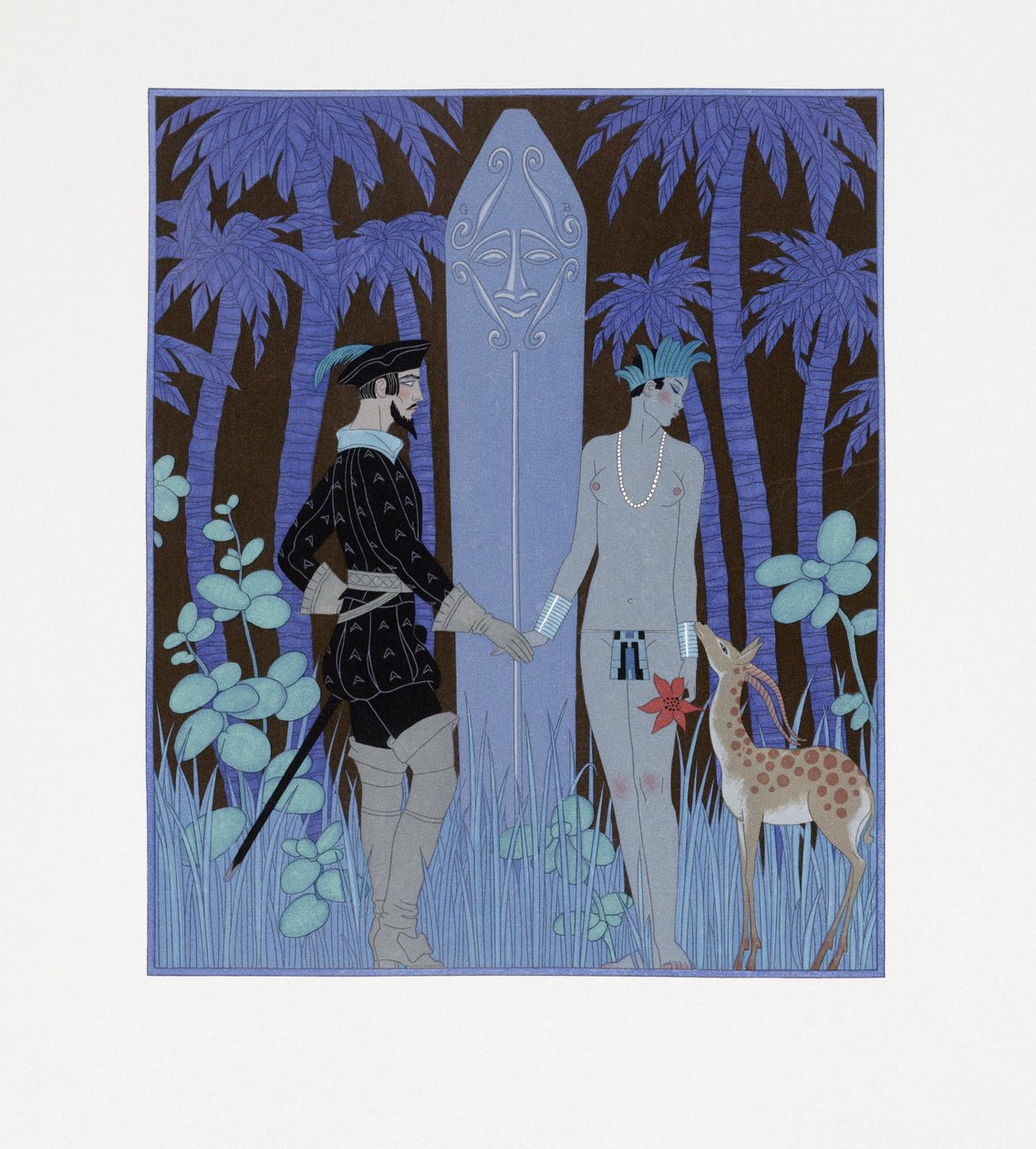 Pocahontas, księżniczka (Pocahontas, księżniczka) autorstwa Georges Barbier