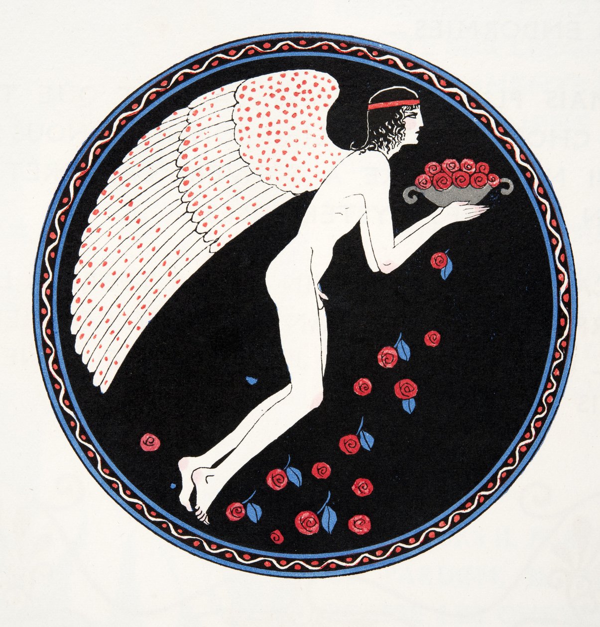 Róże w nocy, ilustracja z Les Chansons de Bilitis autorstwa Pierre