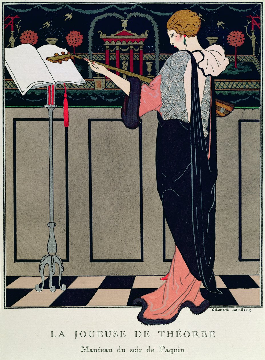 Letnia odzież wieczorowa od Art Gout Beaute autorstwa Georges Barbier