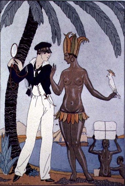 Piękny tubylec autorstwa Georges Barbier