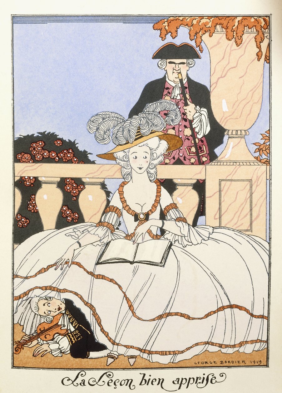 Lekcja dobrze wyuczona autorstwa Georges Barbier