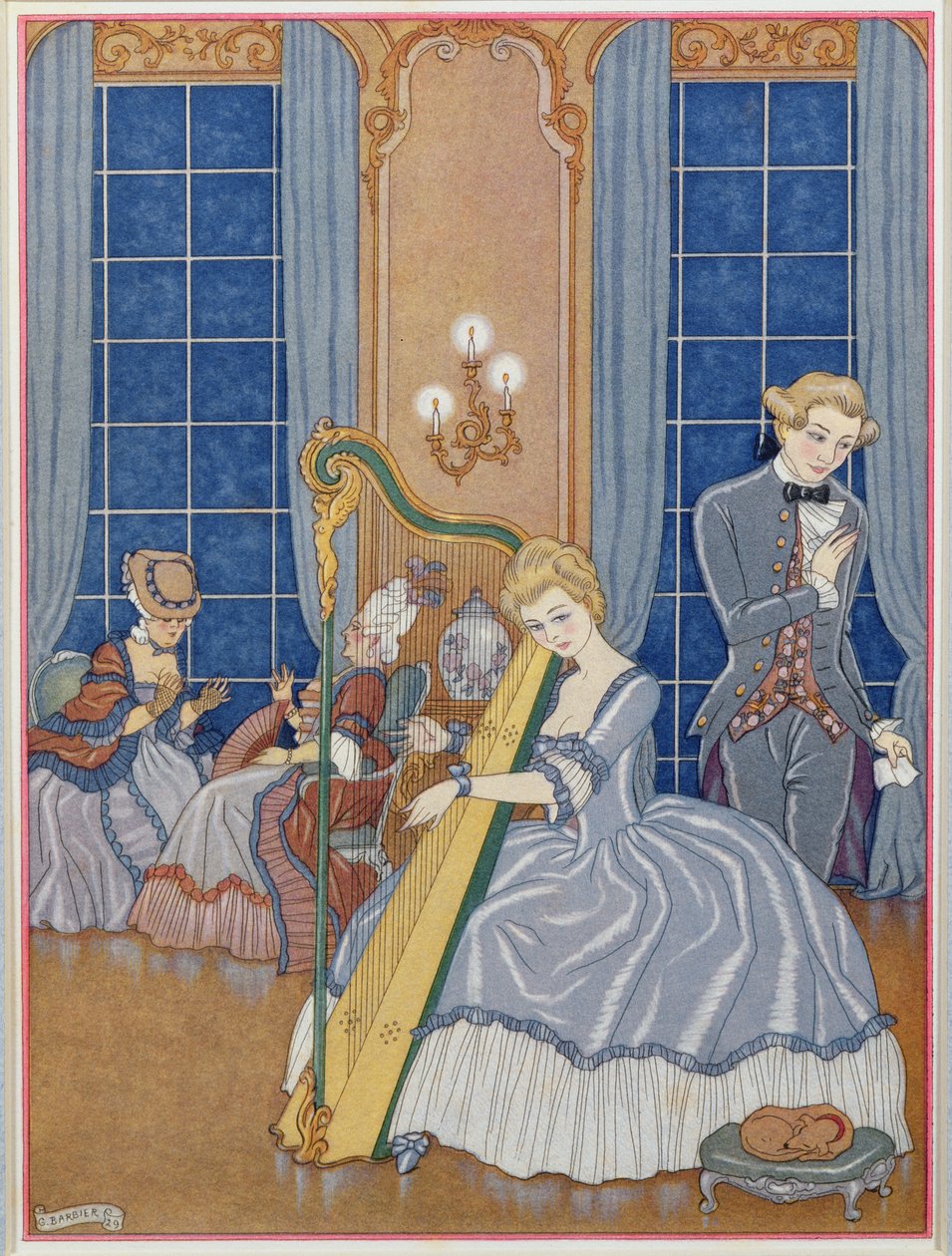 Valmont Uwodzi swoją ofiarę, ilustracja z „Les Liaisons Dangereuses” Pierre