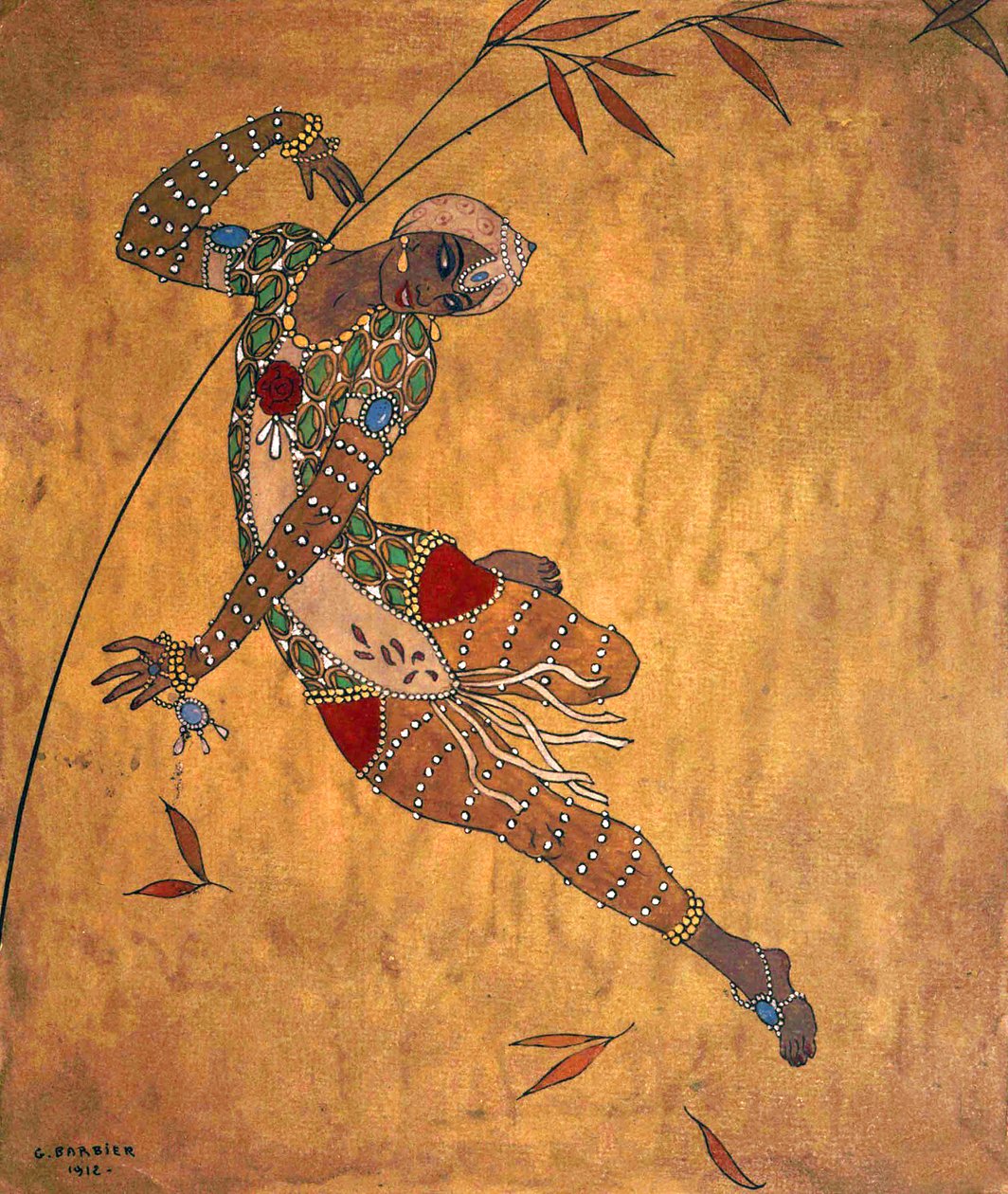 Wacław Niżyński (1889-1950) autorstwa Georges Barbier