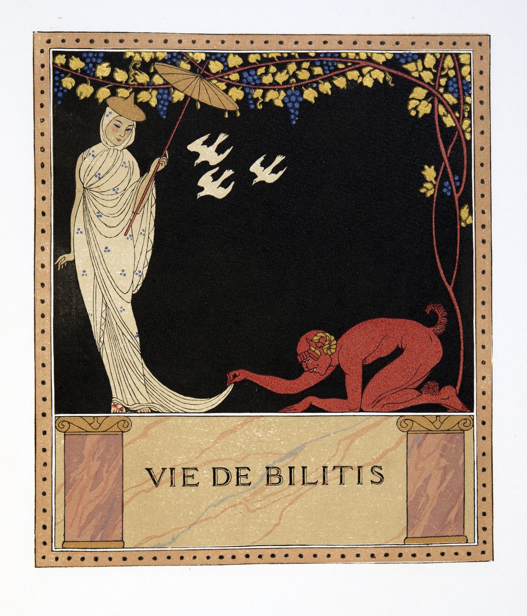 Life of Bilitis, ilustracja z Les Chansons de Bilitis autorstwa Pierre