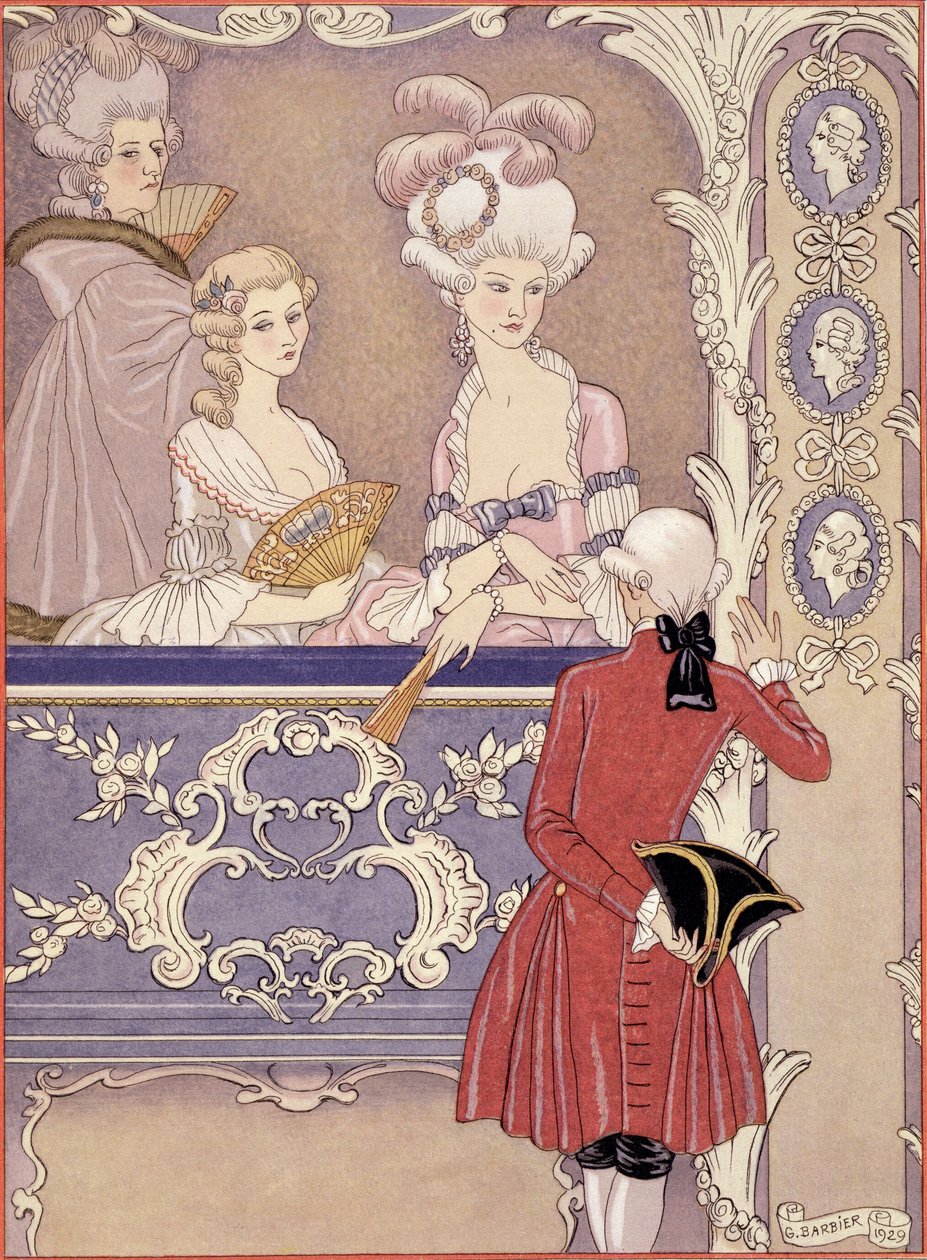 Women in a Theatre Box, ilustracja z „Les Liaisons Dangereuses” Pierre
