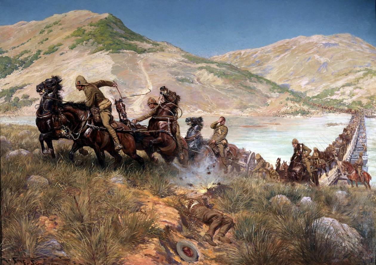 Ostateczne przejście Bullera przez Tugela, luty 1900 autorstwa Georges Bertin Scott