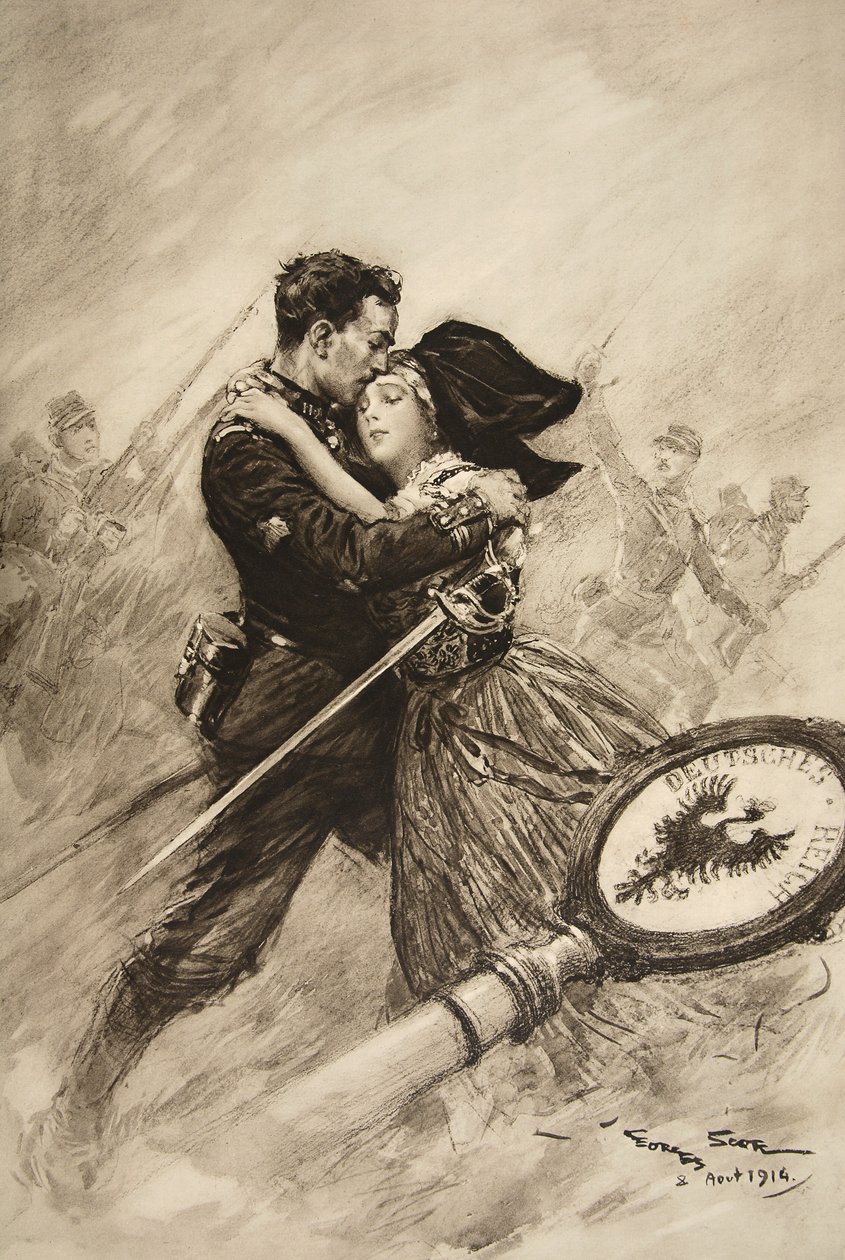 Za miłość i ojczyznę, 1914 autorstwa Georges Bertin Scott