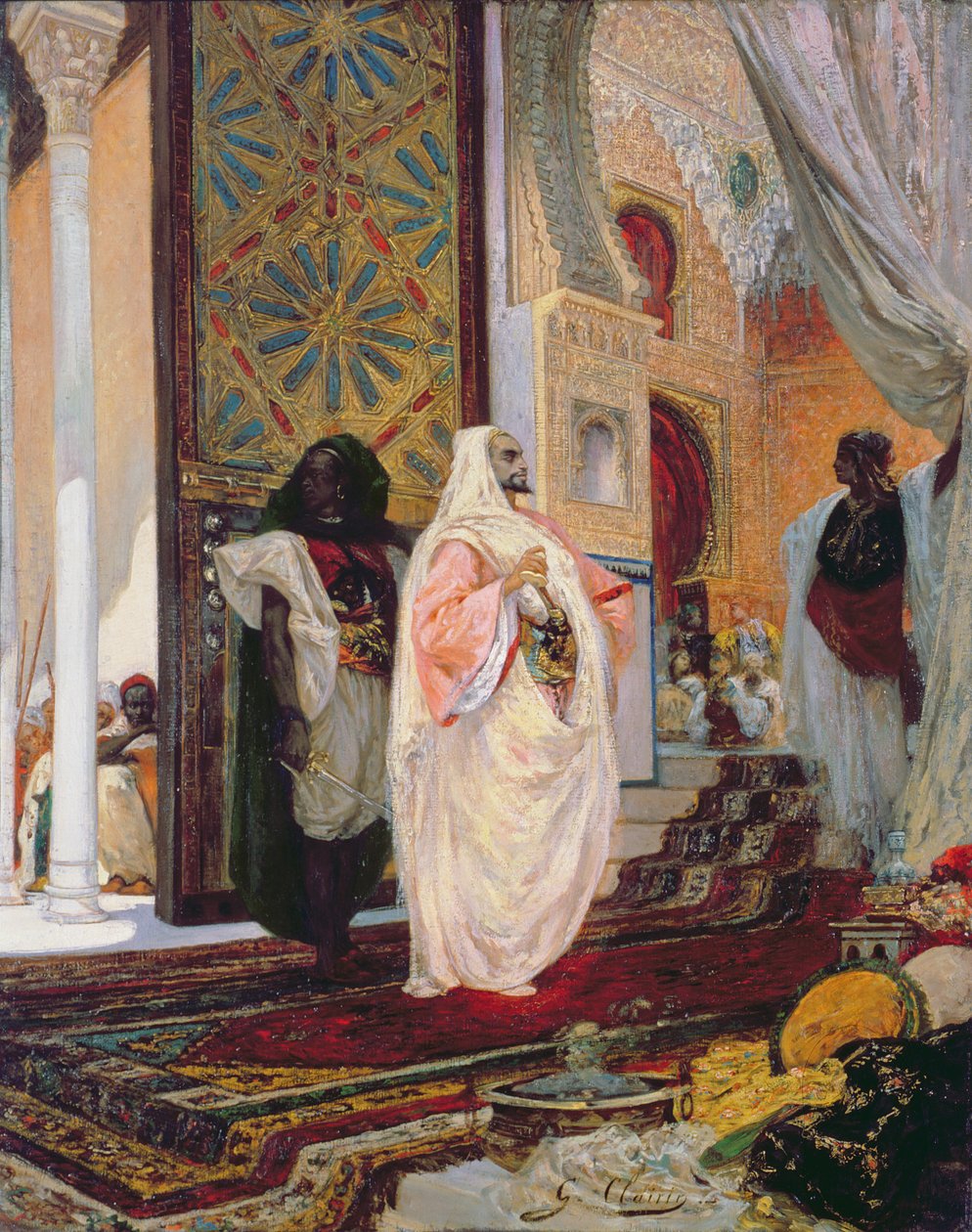 Wejście do haremu autorstwa Georges Clairin