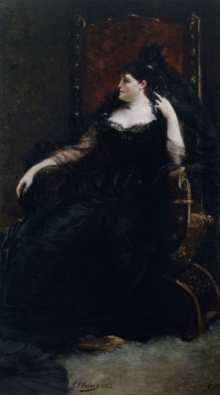 Portret śpiewaczki operowej Gabrielle Krauss 1842-1906, 1883. autorstwa Georges Clairin