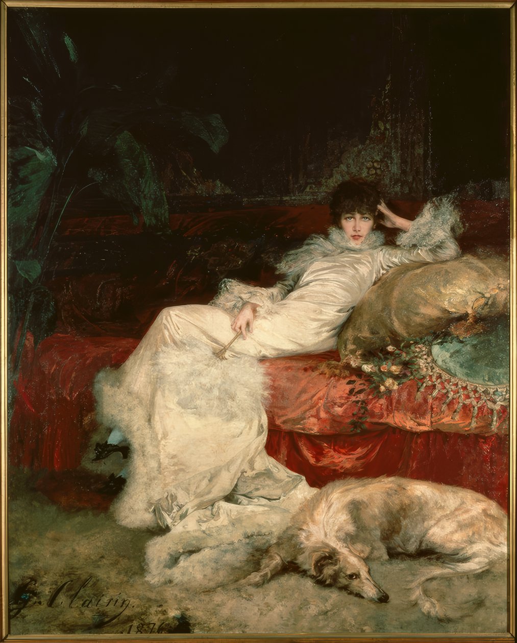Sarah Bernhardt / obraz G. Clairin autorstwa Georges Clairin
