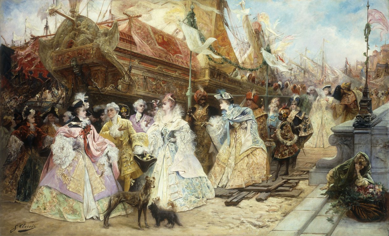 Królewskie otoczenie autorstwa Georges Clairin