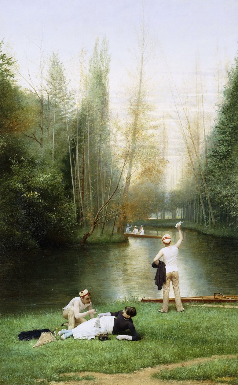 Flirt, 1885 autorstwa Georges Croegaert
