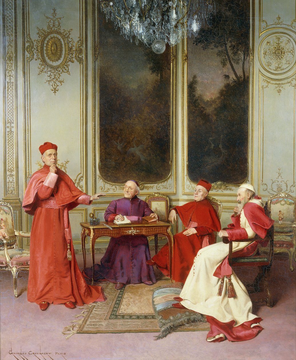 Konferencja, autorstwa Georges Croegaert