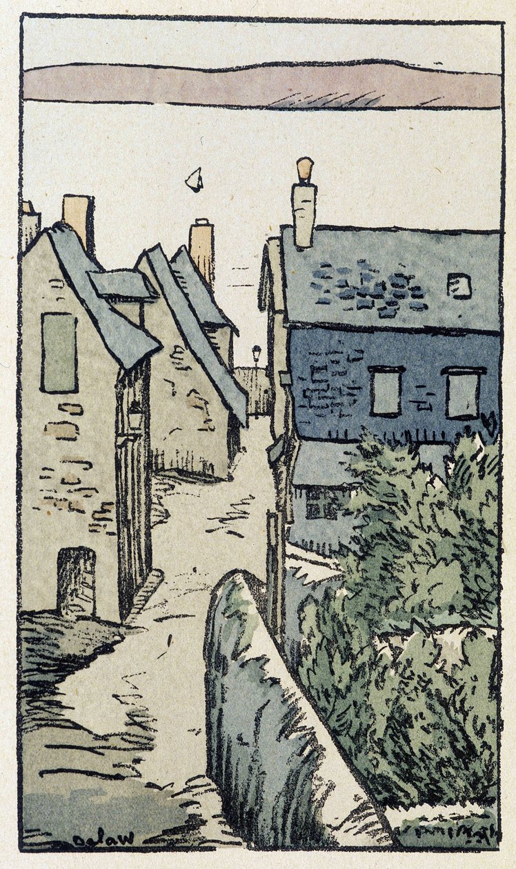Honfleur - w „”Na drogach Francji”” Georgesa Delaw autorstwa Georges Delaw