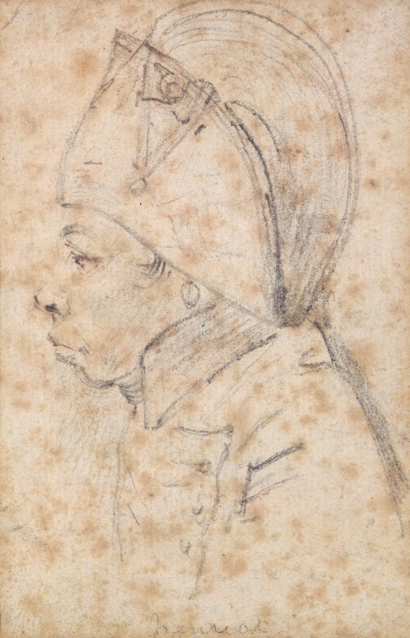 Francois Hanriot (1761-94) (ołówek na papierze) autorstwa Georges Francois Gabriel