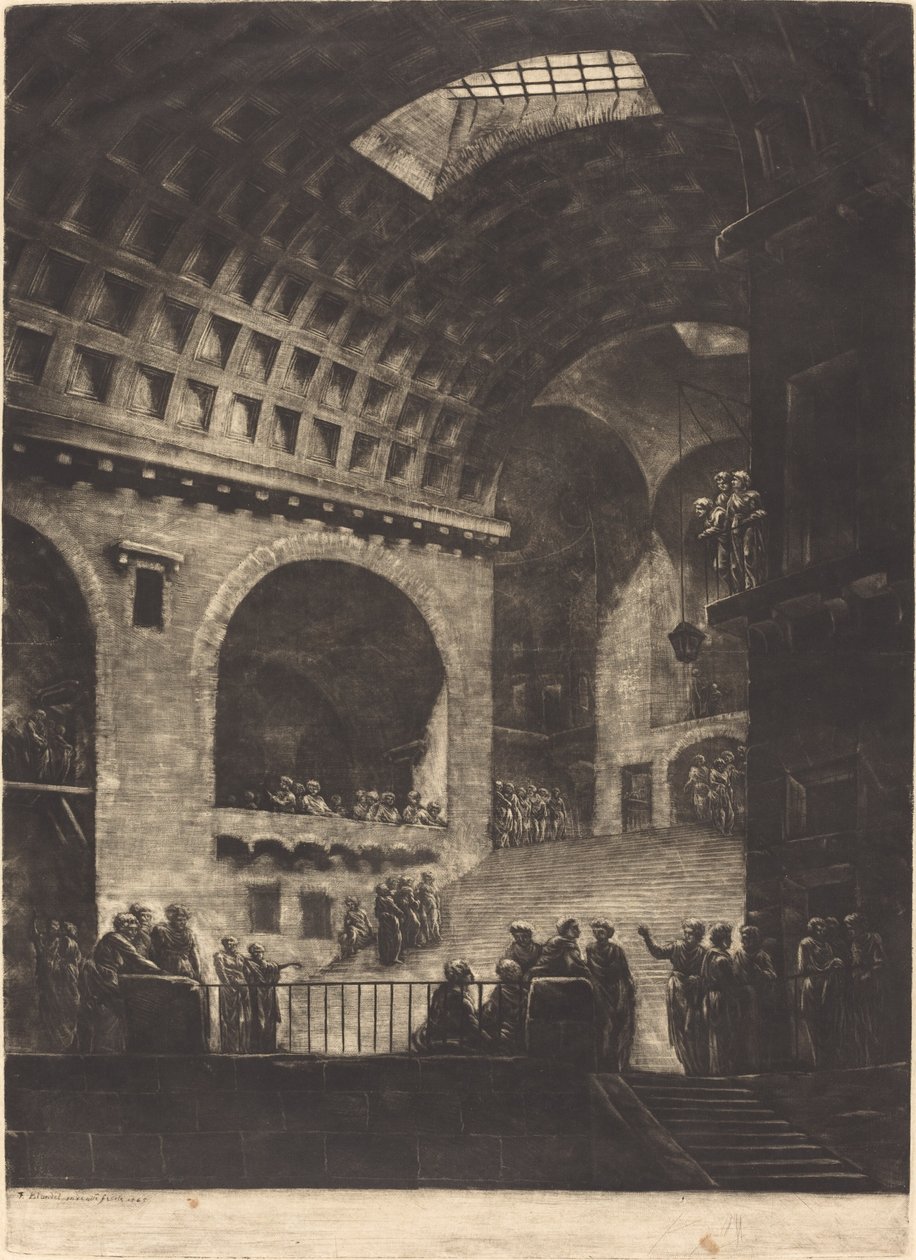 Widok więzienia autorstwa Georges François Blondel