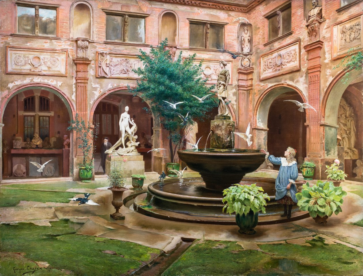 Mały Klasztor Augustynów autorstwa Georges François Castex