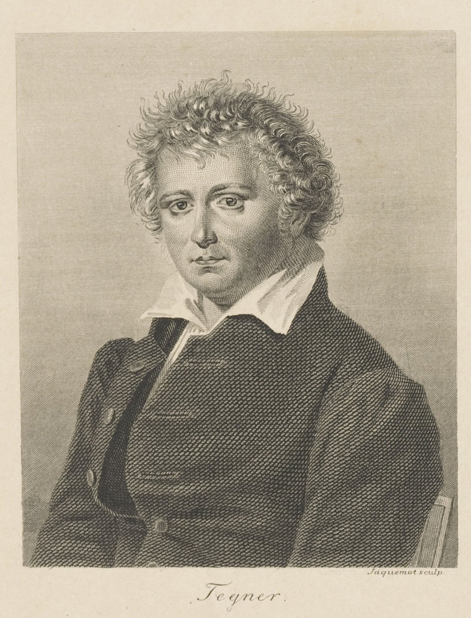 Portret Esaiasa Tegnéra 1782-1846, ok. 1830. autorstwa Georges François Louis Jaquemot