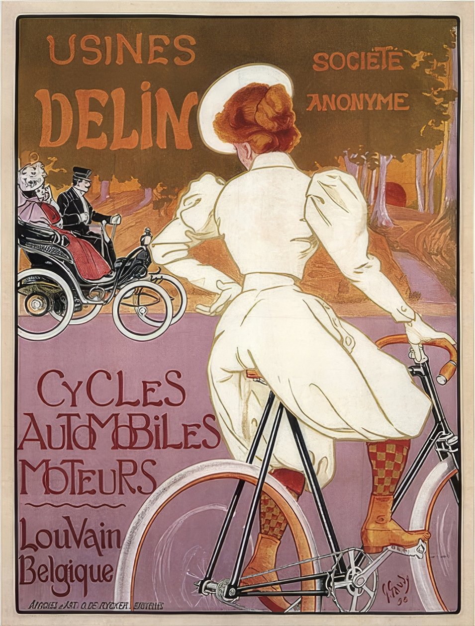 Delin Cycles Samochody Moteurs. 1898 autorstwa Georges Gaudy