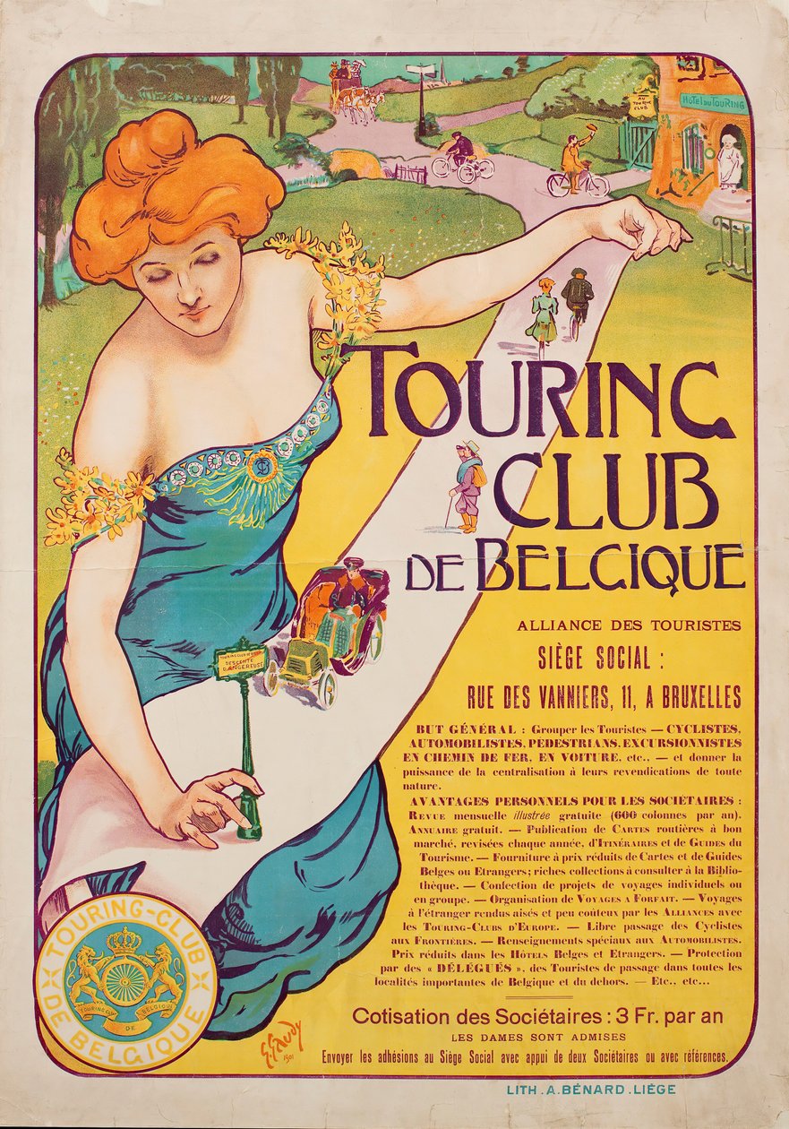 Klub Turystyczny Belgii, 1901. autorstwa Georges Gaudy