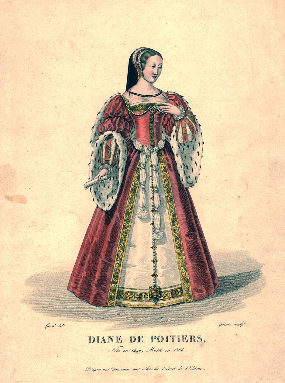 Diane de Poitiers, początek XIX wieku. autorstwa Georges Jacques Gatine