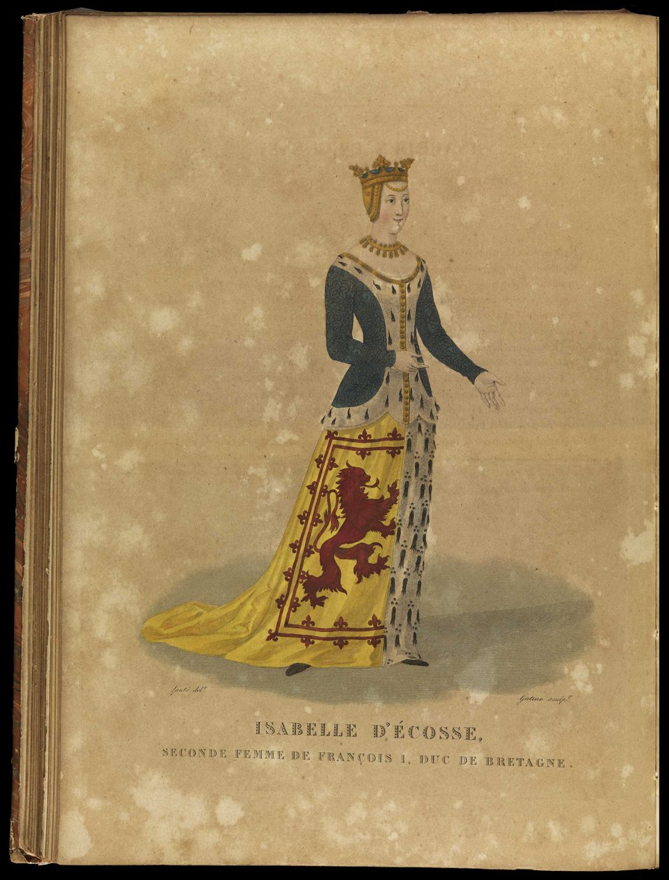 Izabela Szkocka, księżna Bretanii, koniec XVIII wieku. autorstwa Georges Jacques Gatine