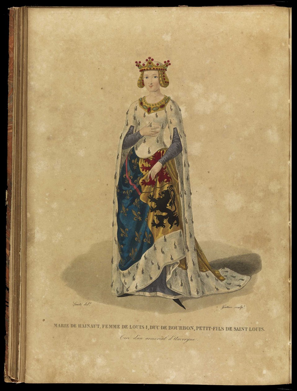 Maria z Avesnes 1280-1354, koniec XVIII wieku. autorstwa Georges Jacques Gatine