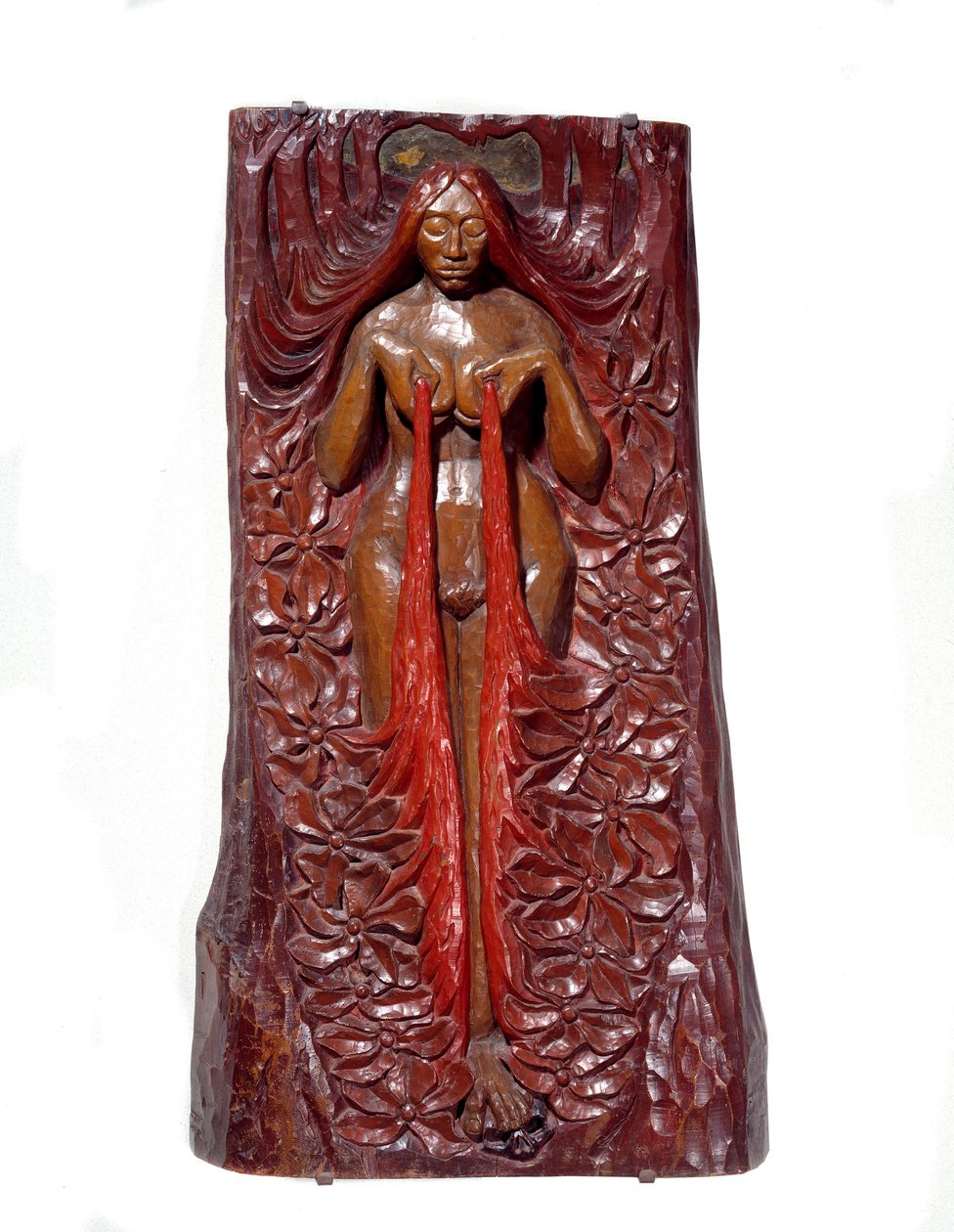 Płaskorzeźba Isis płaskorzeźba mahoń polichromowany autorstwa Georgesa Lacombe (1868-1916) 1895 nd. 1,11x0,62 m Paryż, musee d