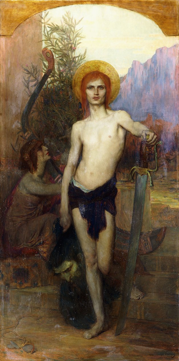 Dawid z głową Goliata autorstwa Georges Lavergne