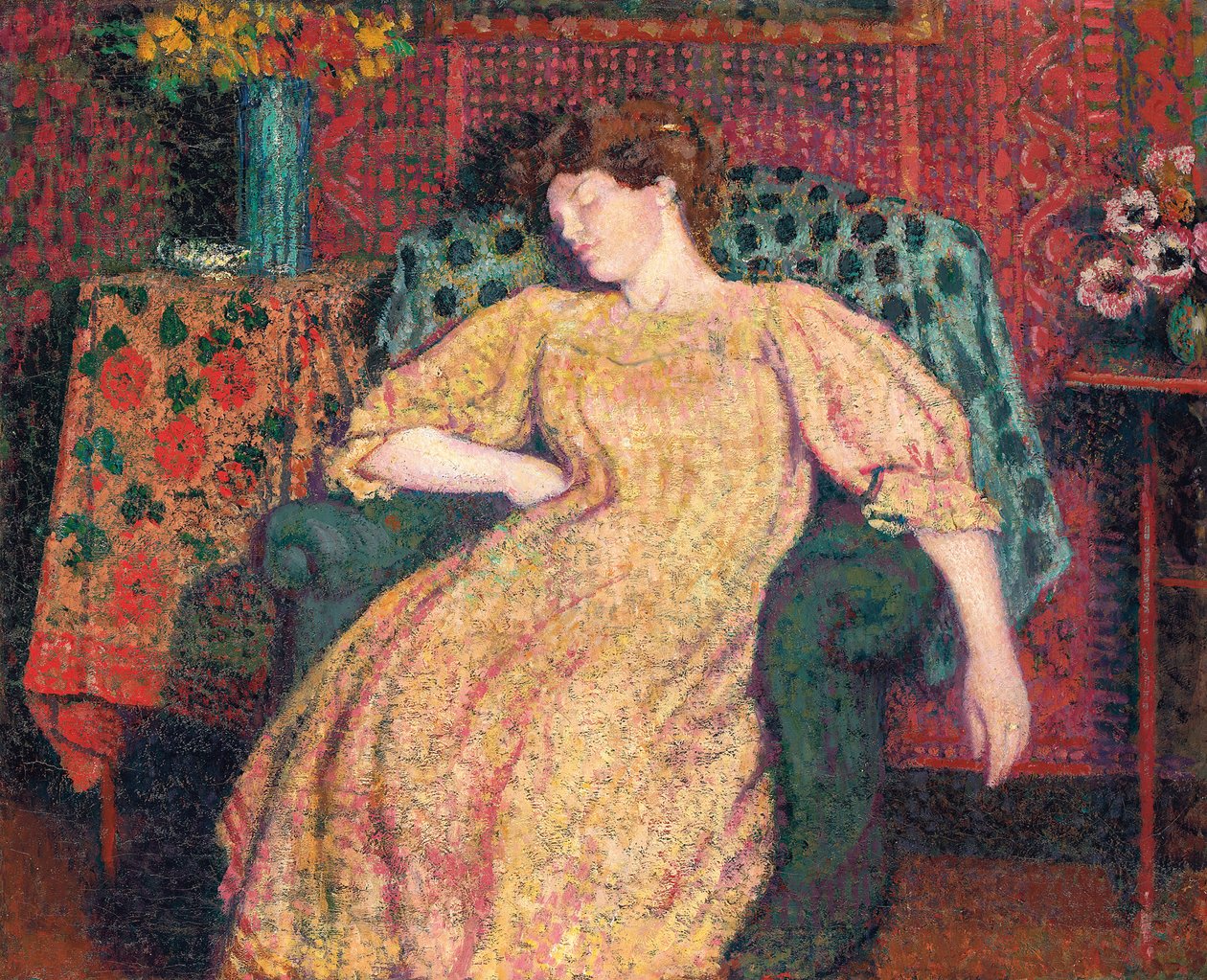 Śpi, czyli Siesta, ok. 1906 r. autorstwa Georges Lemmen